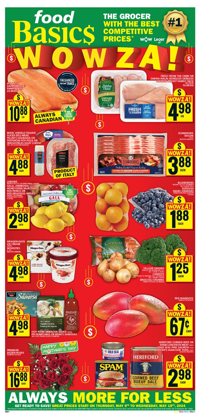 Food Basics catalogue in Vaughan | Food Basics weekly flyer | 2024-05-09 - 2024-05-15