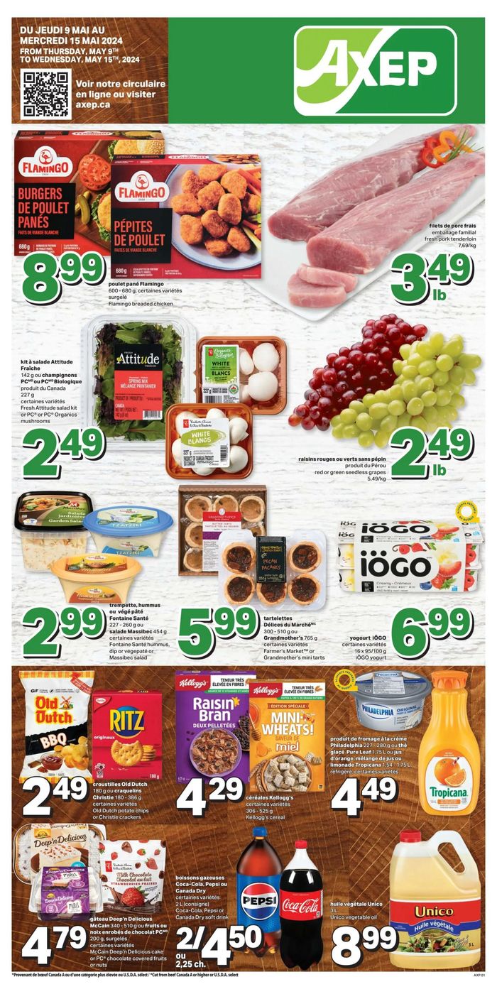Axep catalogue in Sherbrooke QC | Axep Weekly ad | 2024-05-09 - 2024-05-15