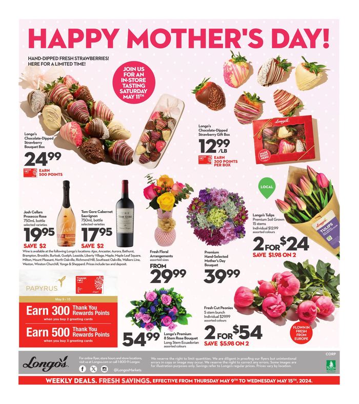 Longo's catalogue in Richmond Hill | Weekly Flyer | 2024-05-09 - 2024-05-15