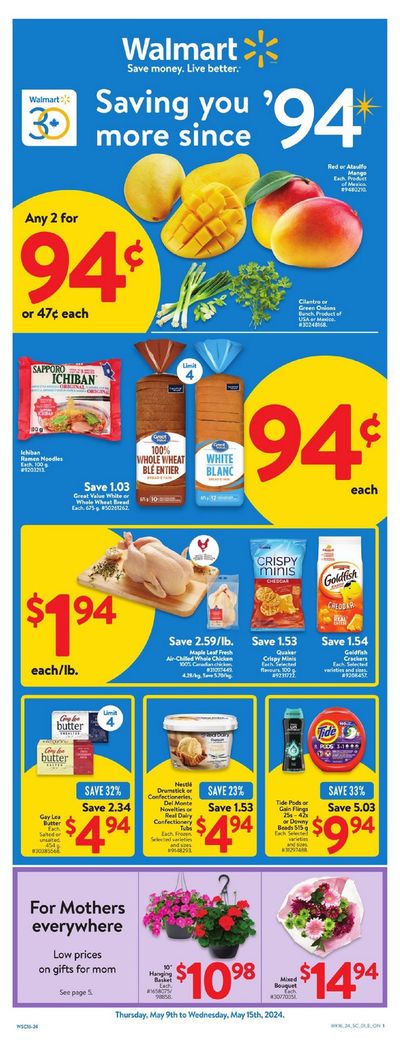 Grocery offers in Ilderton | Saving you more since in Walmart | 2024-05-09 - 2024-05-15