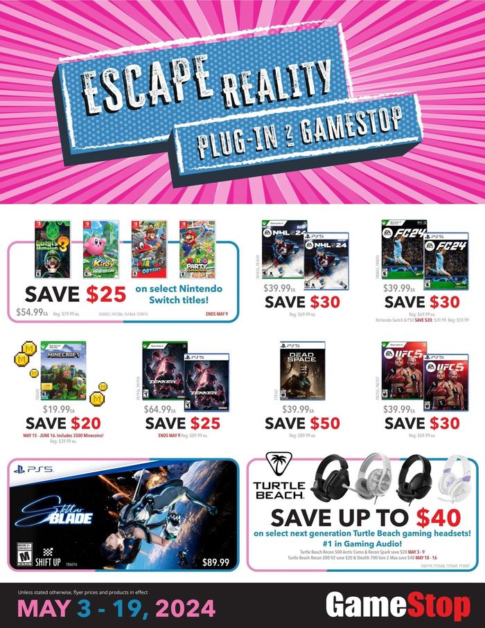 Game Stop catalogue in Edmonton | Game Stop Weekly ad | 2024-05-03 - 2024-05-19