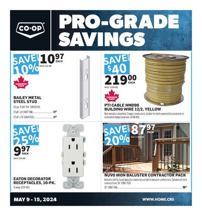 Home & Furniture offers in Swan River | Pro-Grade Savings in Co-op Home Centre | 2024-05-09 - 2024-05-15