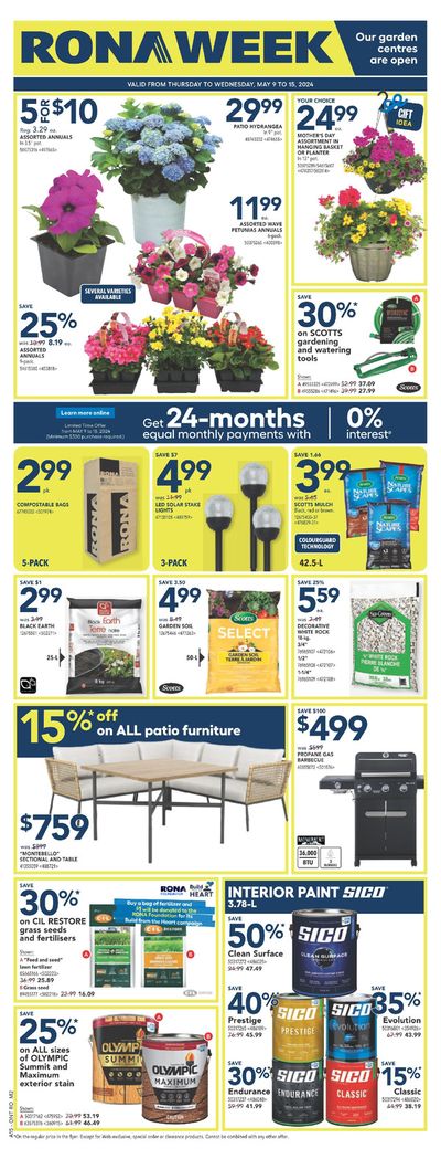 Garden & DIY offers in Enfield | RONA Weekly ad in RONA | 2024-05-09 - 2024-05-15