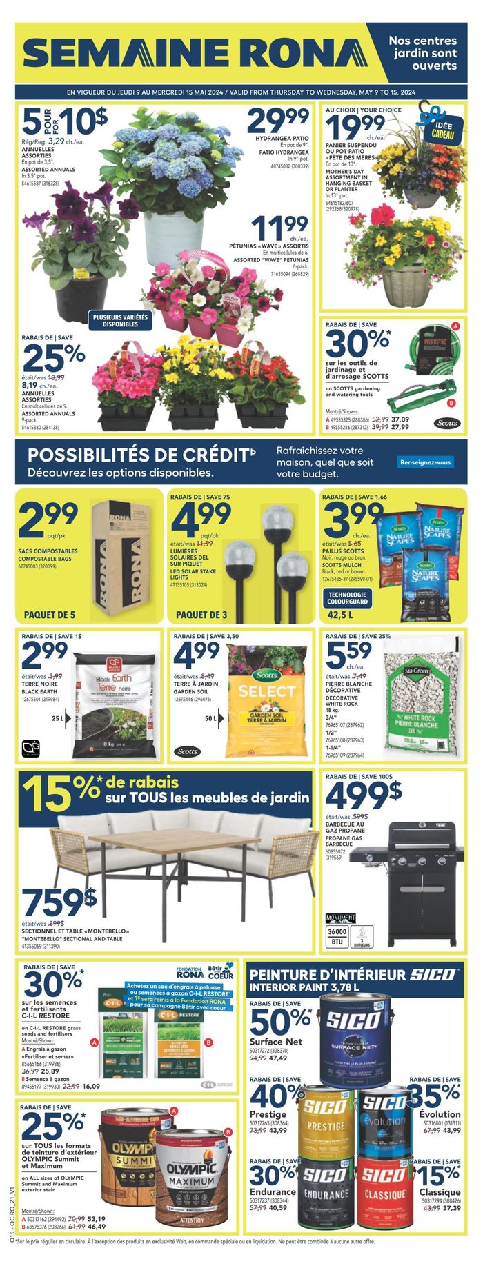 RONA catalogue in Côte Saint-Luc | RONA Weekly ad | 2024-05-09 - 2024-05-15