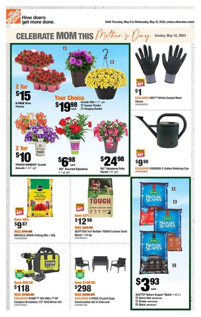 Garden & DIY offers in Hampton ON | Weekly Flyer_CP in Home Depot | 2024-05-09 - 2024-05-15