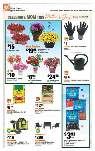Garden & DIY offers in Saint-Augustin-de-Desmaures | Weekly Flyer_CP in Home Depot | 2024-05-09 - 2024-05-15
