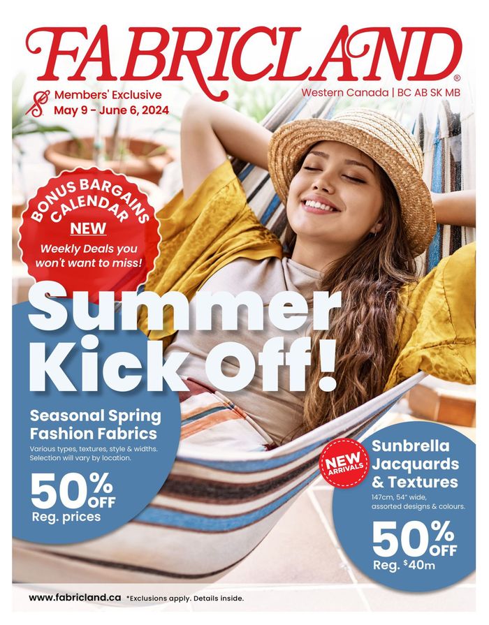 Fabricland catalogue in Toronto | West Flyer | 2024-05-09 - 2024-06-06