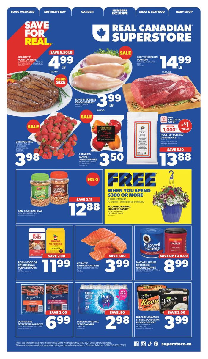 Real Canadian Superstore catalogue in Windsor (Ontario) | Weekly Flyer | 2024-05-09 - 2024-05-15