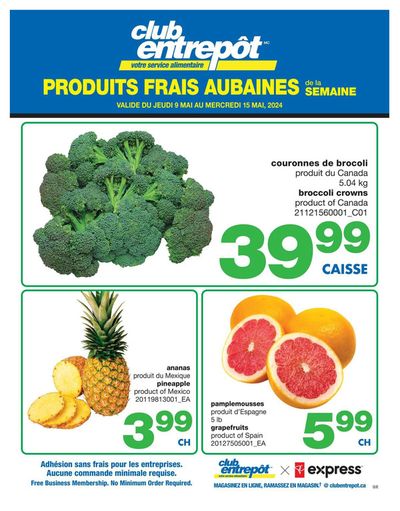 Wholesale Club catalogue in Trois-Rivières | PRODUITS FRAIS AUBAINES | 2024-05-09 - 2024-05-15