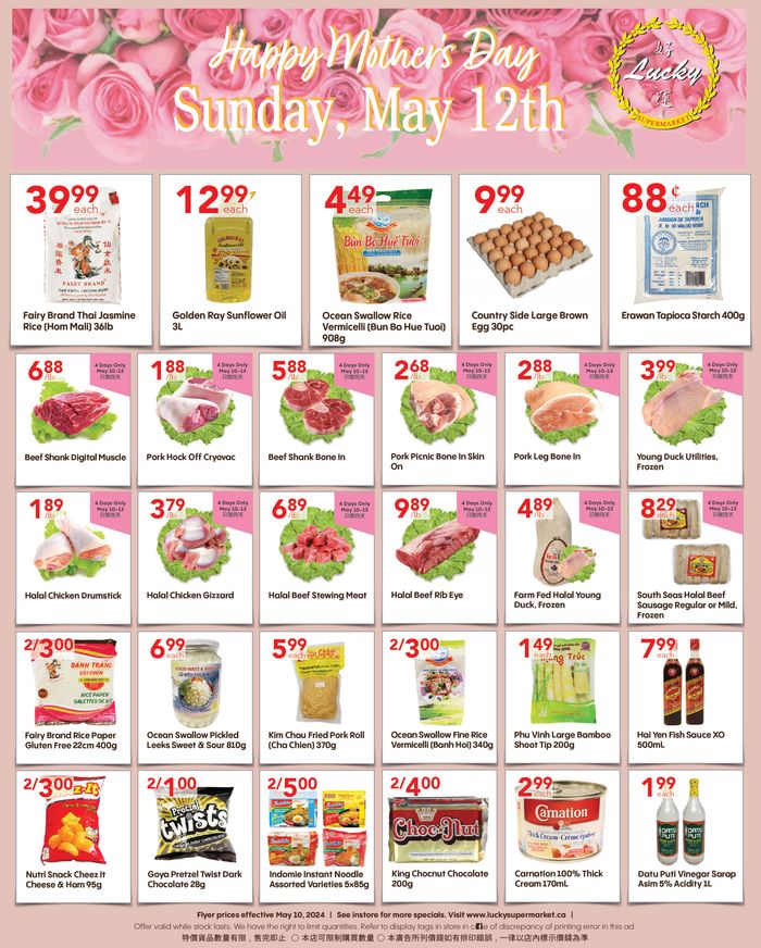 Lucky Supermarket catalogue in Calgary | Mother's Day Sale | 2024-05-10 - 2024-05-24