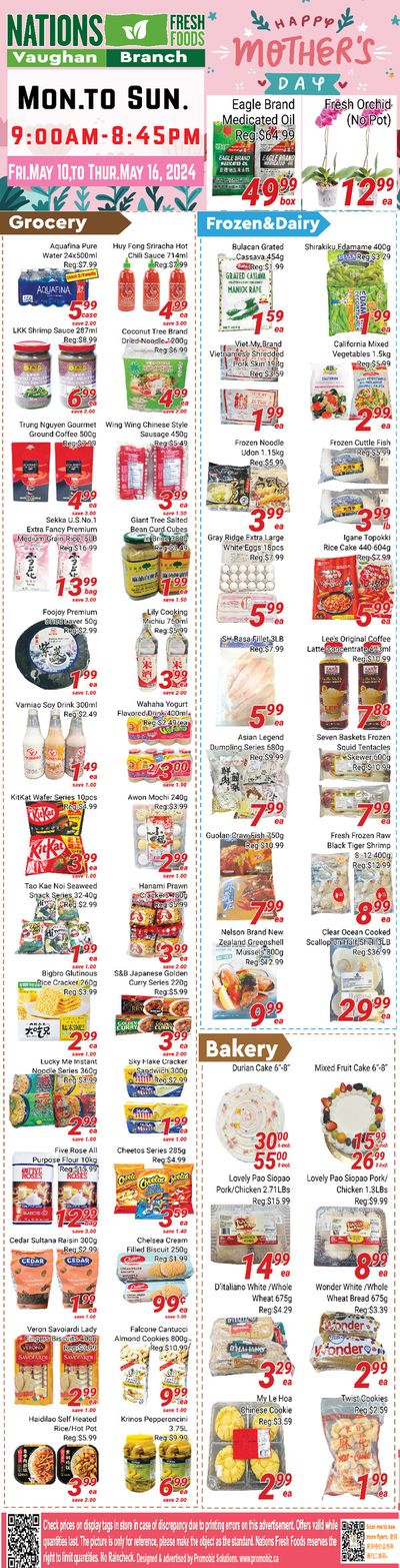 Grocery offers in Hamilton | Mother's Day Sale in Nations Fresh Foods | 2024-05-10 - 2024-05-24