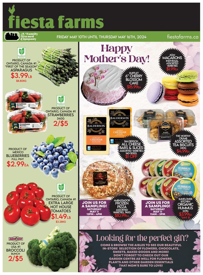 Fiesta Farms catalogue in Toronto | Mother's Day Sale | 2024-05-10 - 2024-05-24