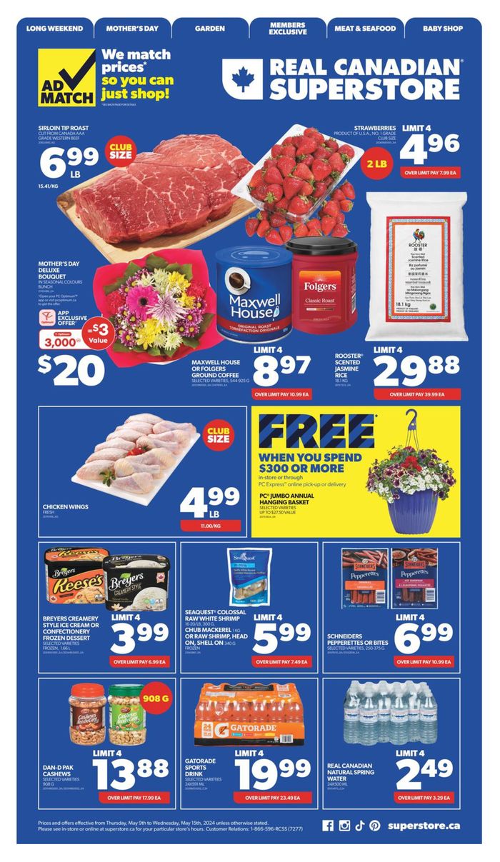 Real Canadian Superstore catalogue in Richmond | Weekly Flyer | 2024-05-09 - 2024-05-15