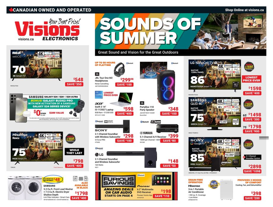 Visions Electronics catalogue in Edmonton | Flyer | 2024-05-10 - 2024-05-16