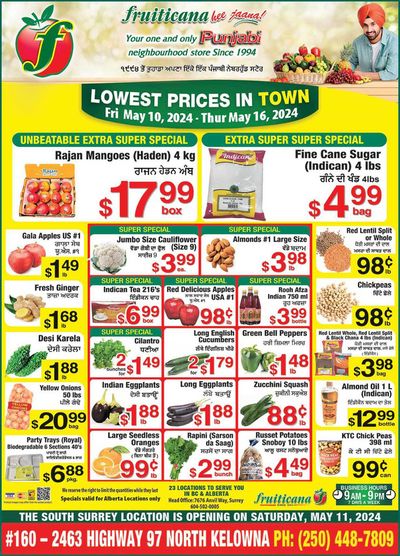 Grocery offers in Surrey | Fruiticana weekly specials in Fruiticana | 2024-05-11 - 2024-05-25