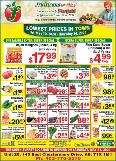Grocery offers in Surrey | Fruiticana Lowest Prices In Town in Fruiticana | 2024-05-11 - 2024-05-25