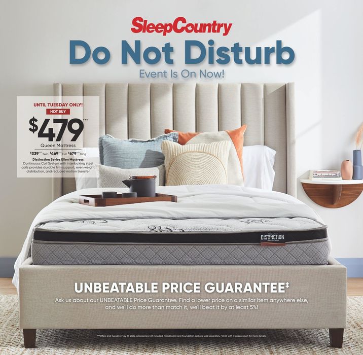 Sleep Country catalogue in Winnipeg | Do Not Disturb Event | 2024-05-13 - 2024-05-21