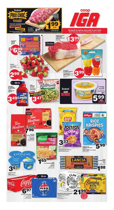 Grocery offers in amos (Quebec) | IGA Extra weekly flyer in IGA Extra | 2024-05-16 - 2024-05-22