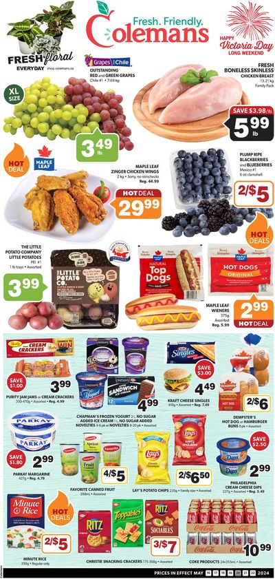 Grocery offers in Logy Bay-Middle Cove-Outer Cove | Coleman's Victoria Day Sale in Coleman's | 2024-05-16 - 2024-05-22