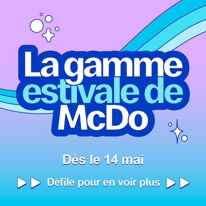 McDonald's catalogue in Windsor (Ontario) | La gamme estivale de McDo | 2024-05-14 - 2024-05-28