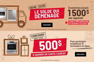 Electronics offers in Saint-Philippe QC | LE SOLDE QUI DEMENAGE in Corbeil | 2024-05-14 - 2024-05-28