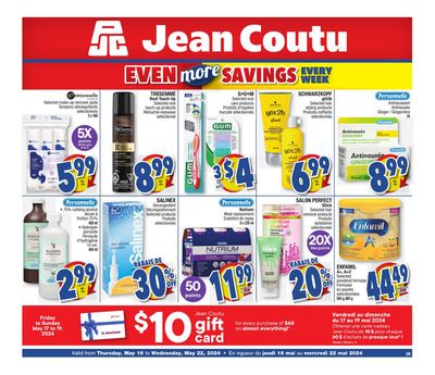 Pharmacy & Beauty offers in Drummondville | More Savings Flyer in Jean Coutu | 2024-05-16 - 2024-05-22