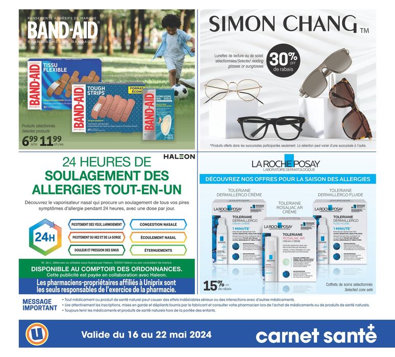 Uniprix catalogue in Saint-Jérôme | Uniprix Weekly ad | 2024-05-16 - 2024-05-22