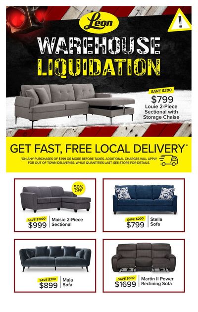 Home & Furniture offers in Drummondville | WAREHOUSE LIQUIDATON in Leon's | 2024-05-11 - 2024-05-31