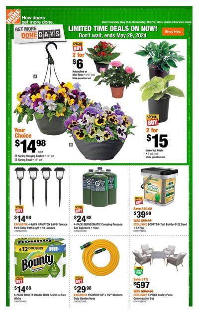 Garden & DIY offers in Wabana NL | Weekly Flyer_CP in Home Depot | 2024-05-16 - 2024-05-22