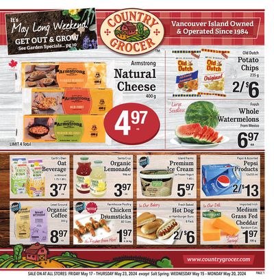 Grocery offers in Gabriola BC | Country Grocer Full Flyer in Country Grocer | 2024-05-15 - 2024-05-29