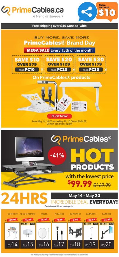 Electronics offers in Airdrie | Weekly Specials in Primecables | 2024-05-15 - 2024-05-21