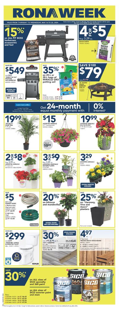 Garden & DIY offers in Hubbards | RONA Weekly ad in RONA | 2024-05-16 - 2024-05-22