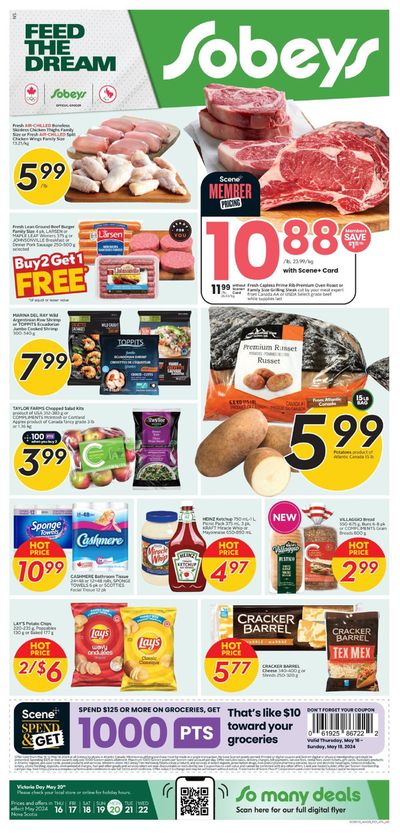 Sobeys catalogue in Windsor NS | Feed The Dream | 2024-05-16 - 2024-05-22