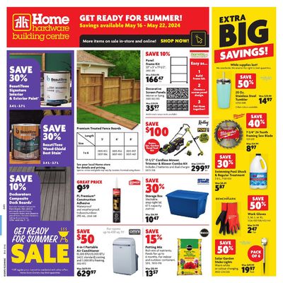Home Hardware catalogue in Sainte-Anne-de-Beaupré | Home Hardware weekly flyer | 2024-05-16 - 2024-05-16
