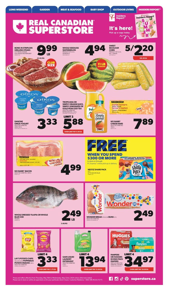 Real Canadian Superstore catalogue in Red Deer | Weekly Flyer | 2024-05-16 - 2024-05-22