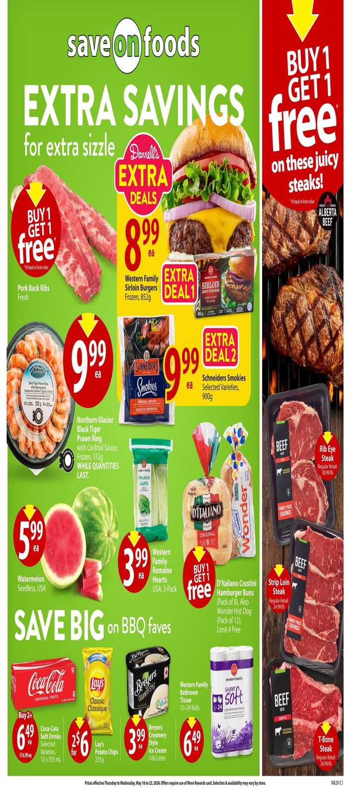 Save on Foods catalogue in Williams Lake | Extra Savings | 2024-05-16 - 2024-05-22