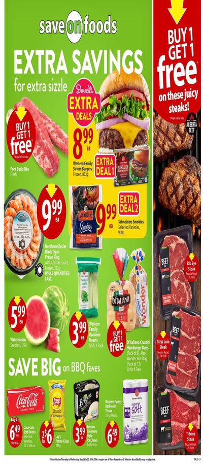 Grocery offers in Saskatoon | Extra Savings in Save on Foods | 2024-05-16 - 2024-05-22