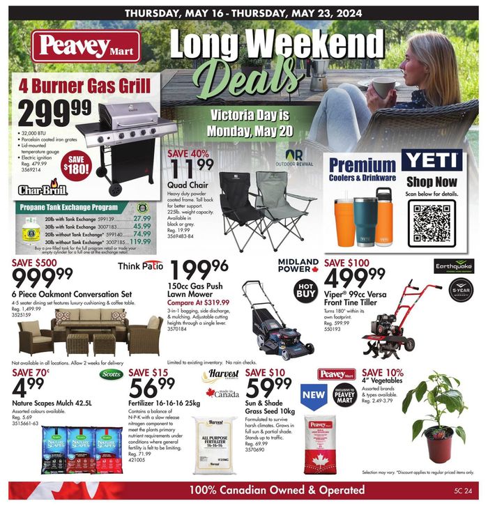Peavey Mart catalogue in Lucknow ON | Long Weekend Deals | 2024-05-16 - 2024-05-23