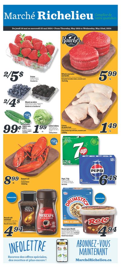 Grocery offers in Saint-Alexandre-de-Kamouraska QC | Weekly Specials in Marché Richelieu | 2024-05-16 - 2024-05-22