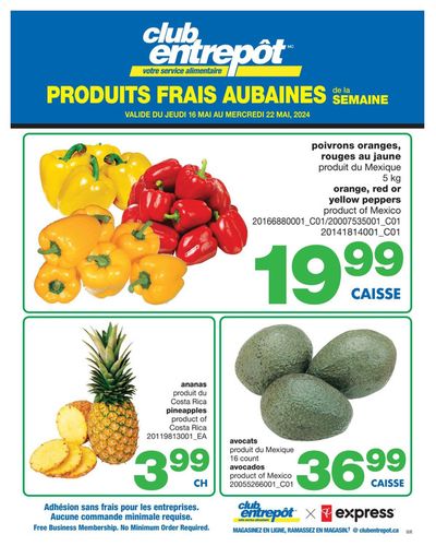 Grocery offers in Sherbrooke QC | PRODUITS FRAIS AUBAINES in Wholesale Club | 2024-05-16 - 2024-05-22