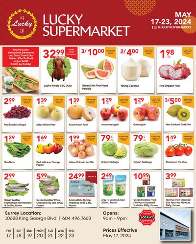 Lucky Supermarket catalogue in Vancouver | Weekly Specials | 2024-05-17 - 2024-05-31