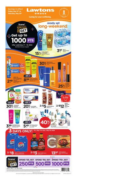 Pharmacy & Beauty offers in Aulac | Weekly Ad in Lawtons Drugs | 2024-05-17 - 2024-05-23