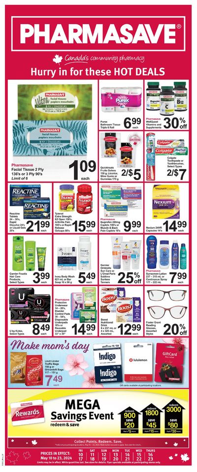 Pharmasave catalogue in Red Deer | Pharmasave weekly flyer | 2024-05-10 - 2024-05-23