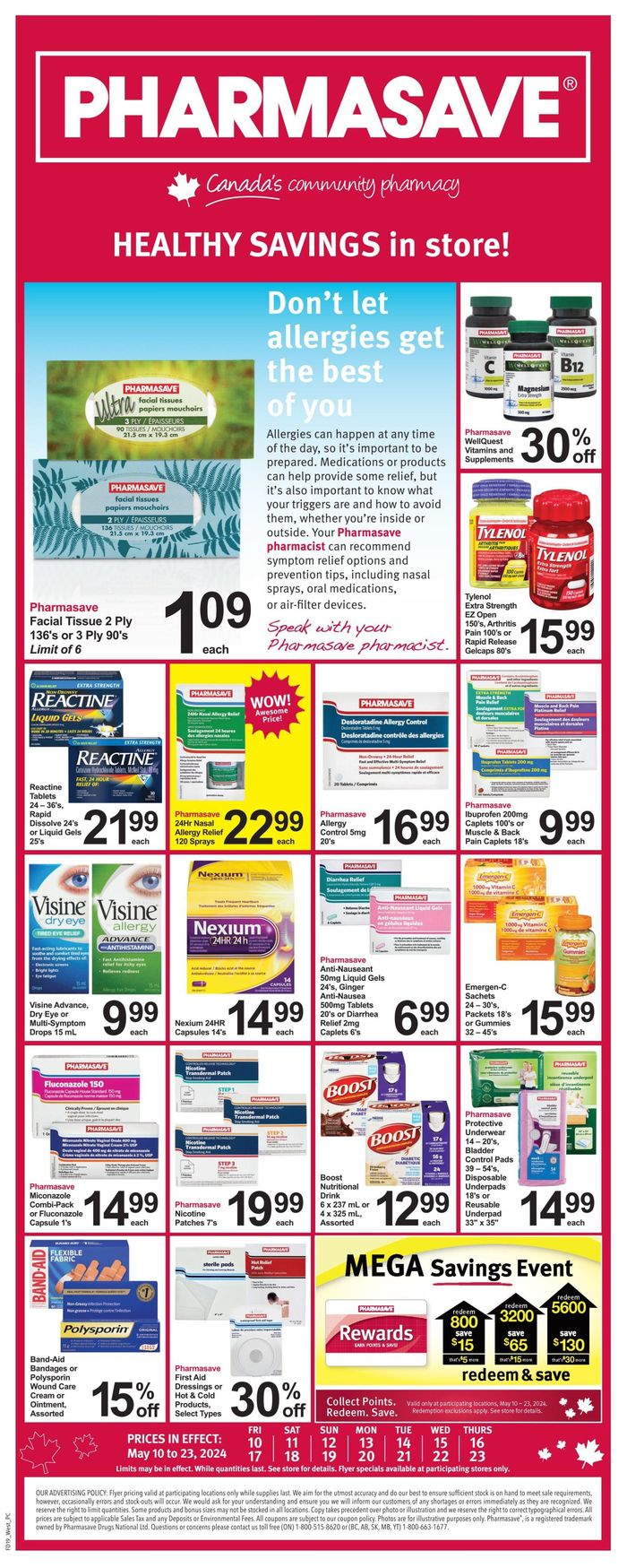 Pharmasave catalogue in Miramichi | Pharmasave weekly flyer | 2024-05-10 - 2024-05-23