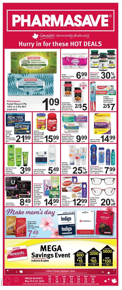 Pharmasave catalogue in Kitchener | Pharmasave weekly flyer | 2024-05-10 - 2024-05-23