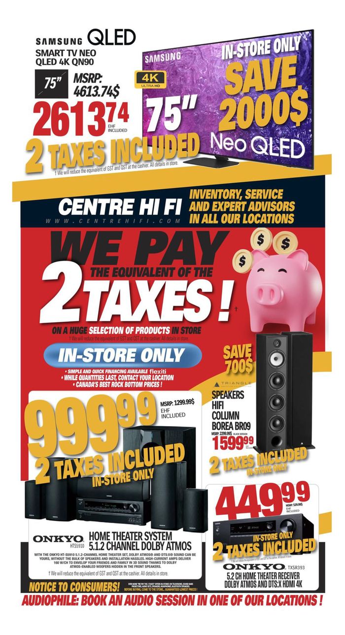 Centre Hi-Fi catalogue in La Sarre | Weekly Flyer | 2024-05-17 - 2024-05-23