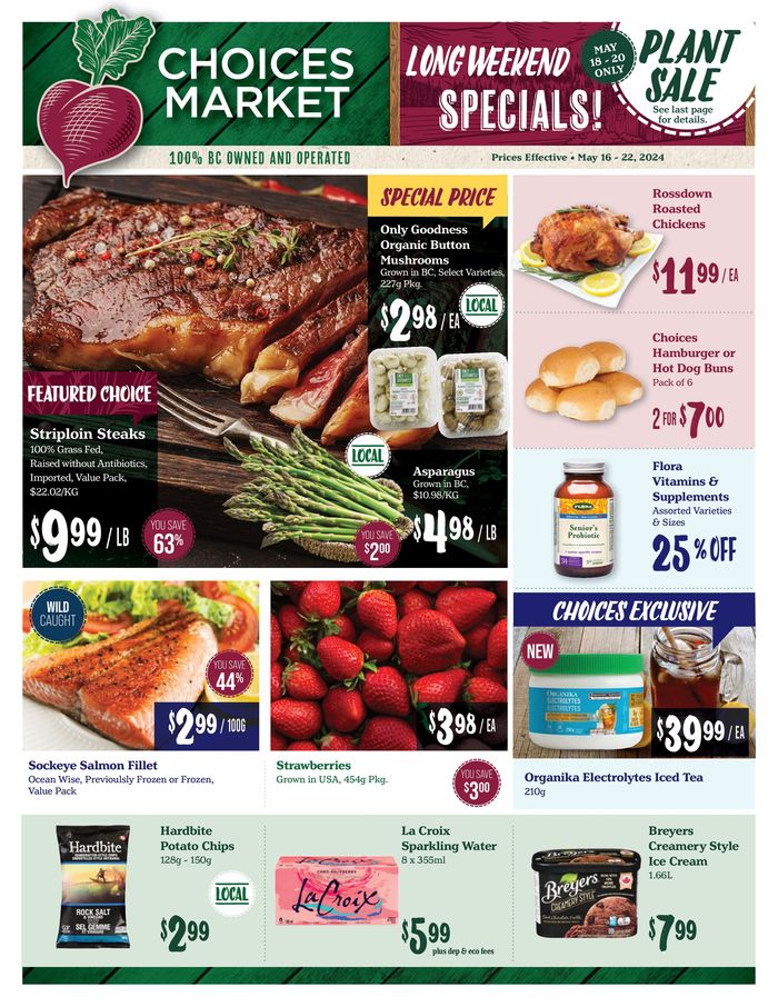 Choices Market catalogue in Vancouver | Long Weekend Specials | 2024-05-17 - 2024-05-31