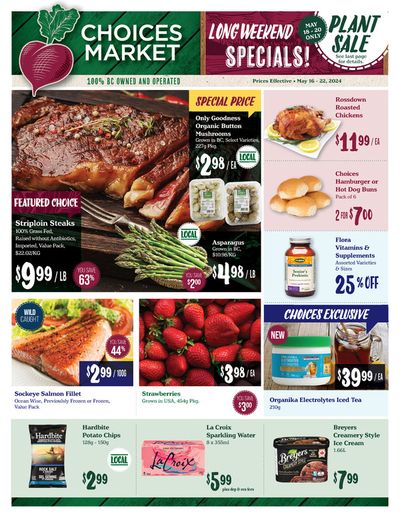 Grocery offers in White Rock | Long Weekend Specials in Choices Market | 2024-05-17 - 2024-05-31