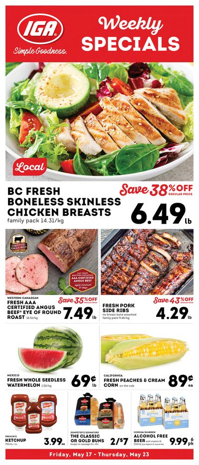 Grocery offers in Richmond | Market Place IGA weekly flyer in Market Place IGA | 2024-05-17 - 2024-05-23