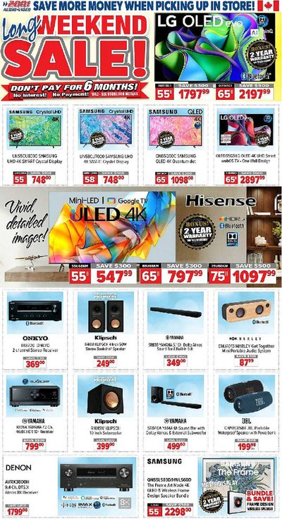 Electronics offers in Barrie | 2001 Audio Video weekly flyer in 2001 Audio Video | 2024-05-17 - 2024-05-21